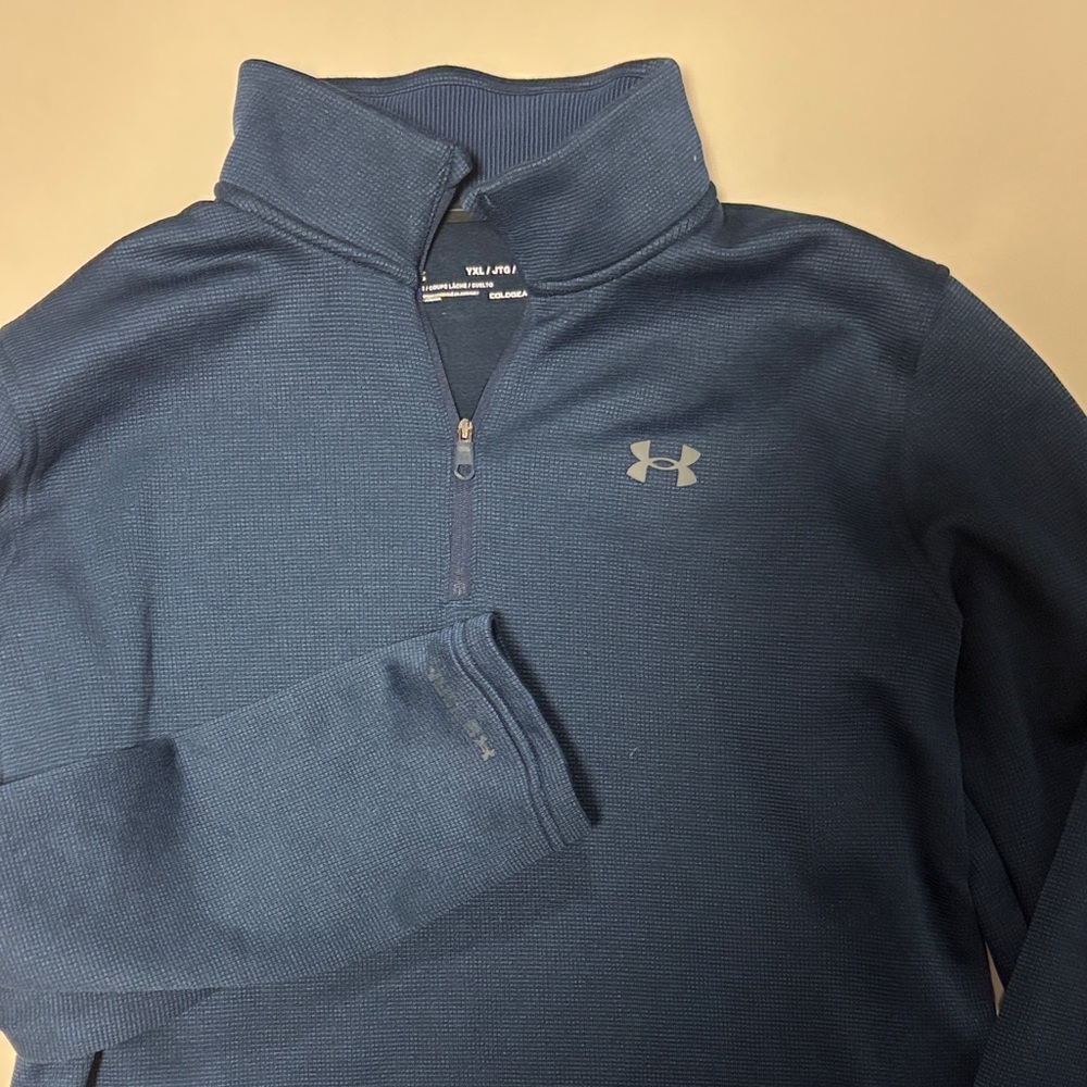 Youth xl Under Armour Blue Quarter-Zip Pullover sweater